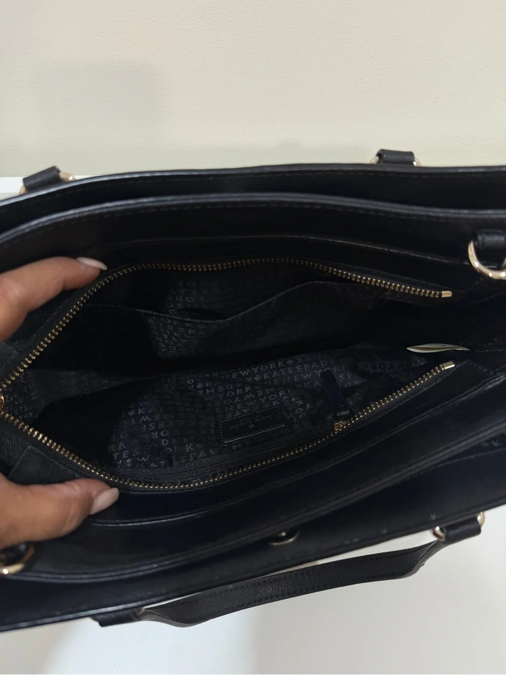 Kate Spade Laurel Way Reese Pink & Black Satchel